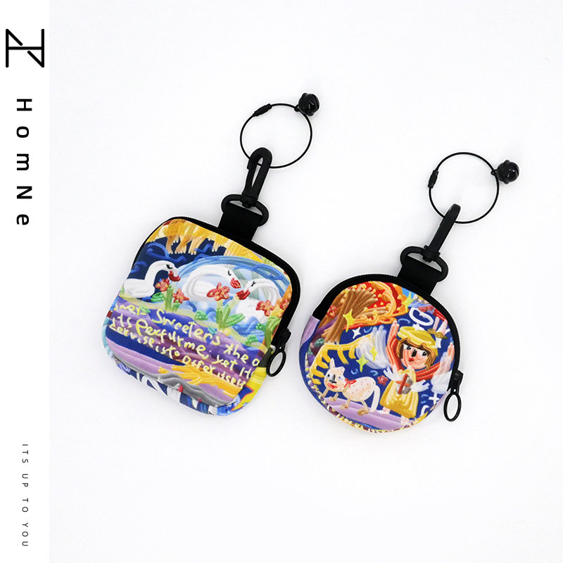 弘娜×艺术家cici 合作款 理想国系列 零钱包卡包配饰便携口红包