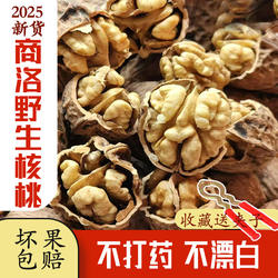 2025年野生核桃老品种陕西商洛核桃3斤装原味新鲜坚果零食干果