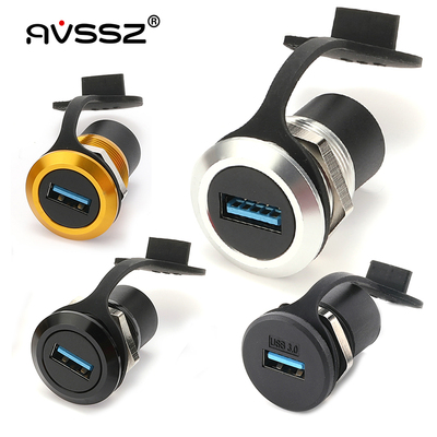 艾维尚圆形USB3.0模块防尘对接座