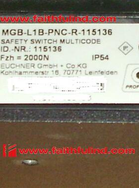 议价Euchner 115136 安士能全新安全模块 MGB-L1B-PNC-R-115136