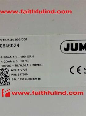 议价Jumo 00646024 久茂全新温湿度传感器 907021/210-2-34-005/0