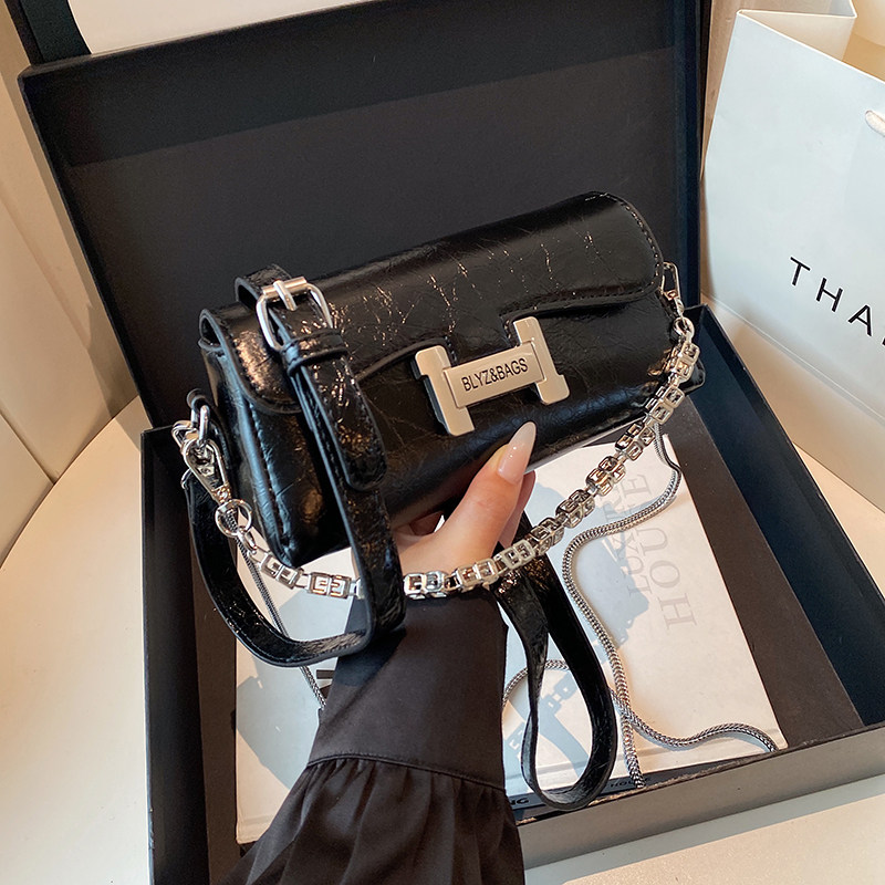 轻奢小众高级感链条单肩包女2025新款秋冬超火精致斜挎包时尚百搭