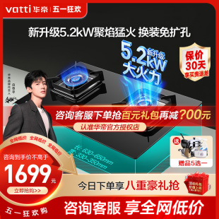 天然气液化气炉 华帝燃气灶i10089B煤气灶双灶家用嵌入式 新品