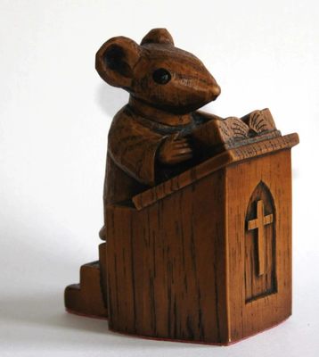 跨境新款Church Mouse- The Vicar in the Pulpit 讲坛上的牧师