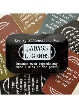 跨境新款Mini Sweary Affirmation Cards for Badass 创意鼓励卡