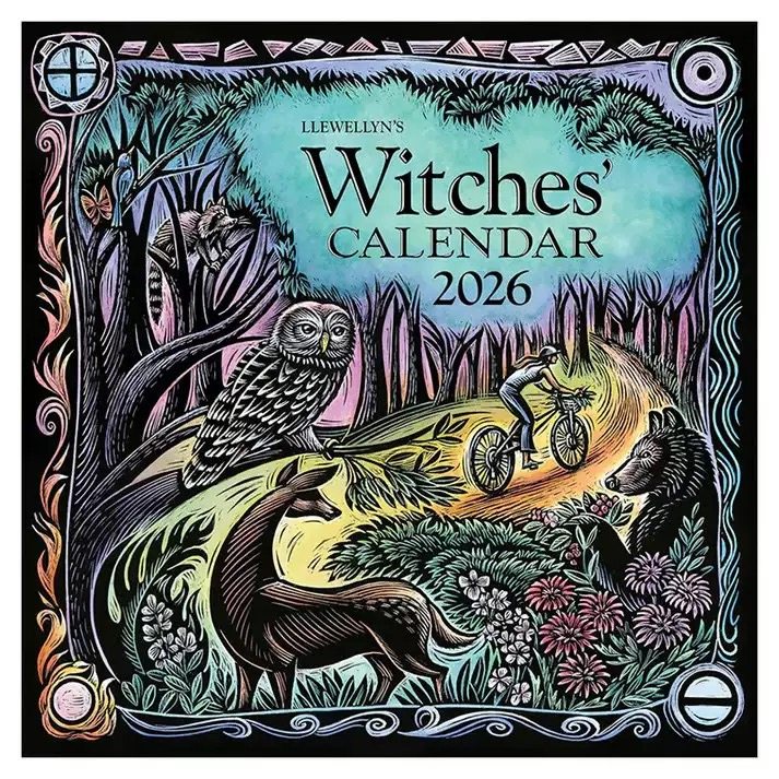 26年黑色女巫日历日期款Witches'Calendar女巫礼物创意个性挂历