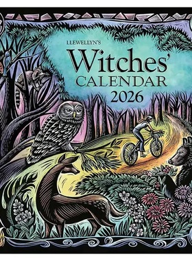 26年黑色女巫日历日期款Witches'Calendar女巫礼物创意个性挂历