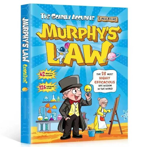 墨菲定律漫画英文版Murphy's Law儿童趣味科普绘本激发独立思考