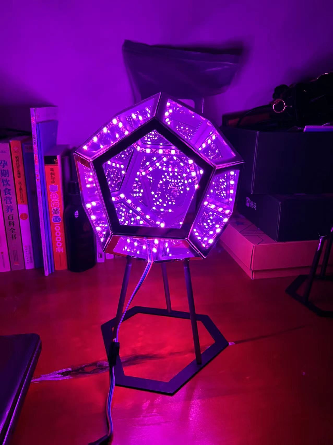 十二面体小夜灯彩色体艺术灯