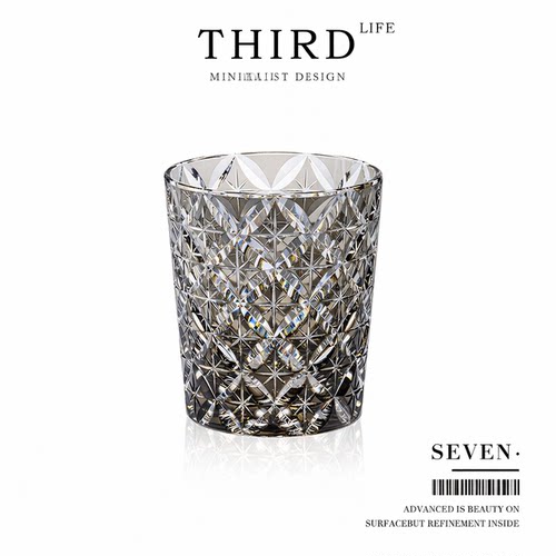 Life's·Seven·江户切子轻奢酒具高端水晶玻璃威士忌酒杯 | 七宝