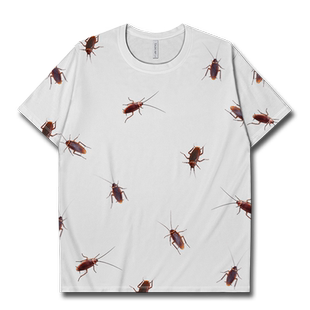 南方大蟑螂害虫恶搞整蛊搞笑大码速干T恤男装女装加大体恤设 无界
