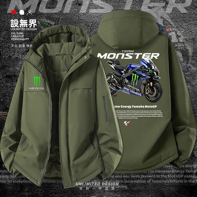 摩托车teammonsr怪兽加厚棉服