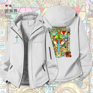 共济会欧洲黑暗时代插画复古欧美风加厚棉服男女棉衣外套设 无界