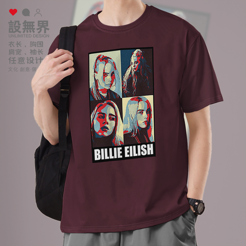 碧梨Billie暗黑系照片写真短T恤