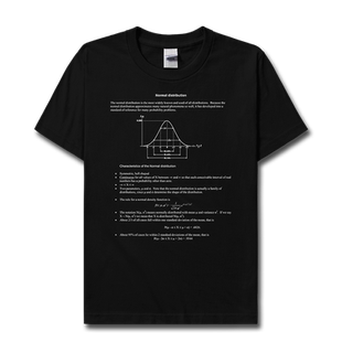正态分布短袖T恤男女Normal Distribution学科数学衣服潮设 无界