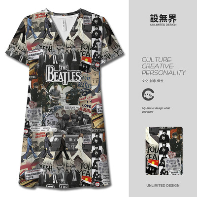 TheBeatles披头士乐POLO领短裙