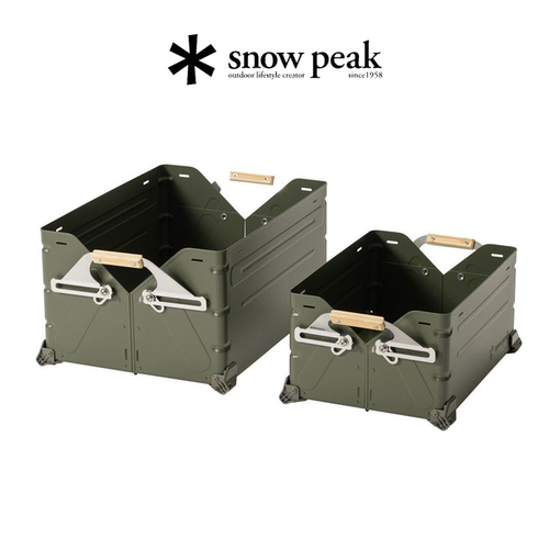 【雪峰季2024春】snowpeak开口箱sp敞口收纳箱FES-037-OL/038-BK