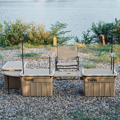 L&S works户外露营铝合金桌板THOR收纳箱配件CARGO箱子通用置物架