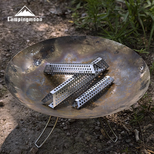 柯曼焚火台通用柴禾露营焚火辅助神器不锈钢篝火助燃加速器A4