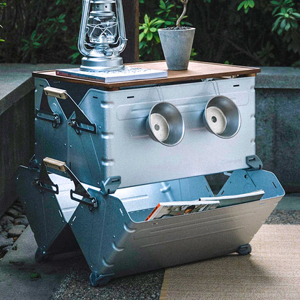 snowpeak雪峰收纳箱户外多功能开口箱露营装备置物箱子UG-025/055