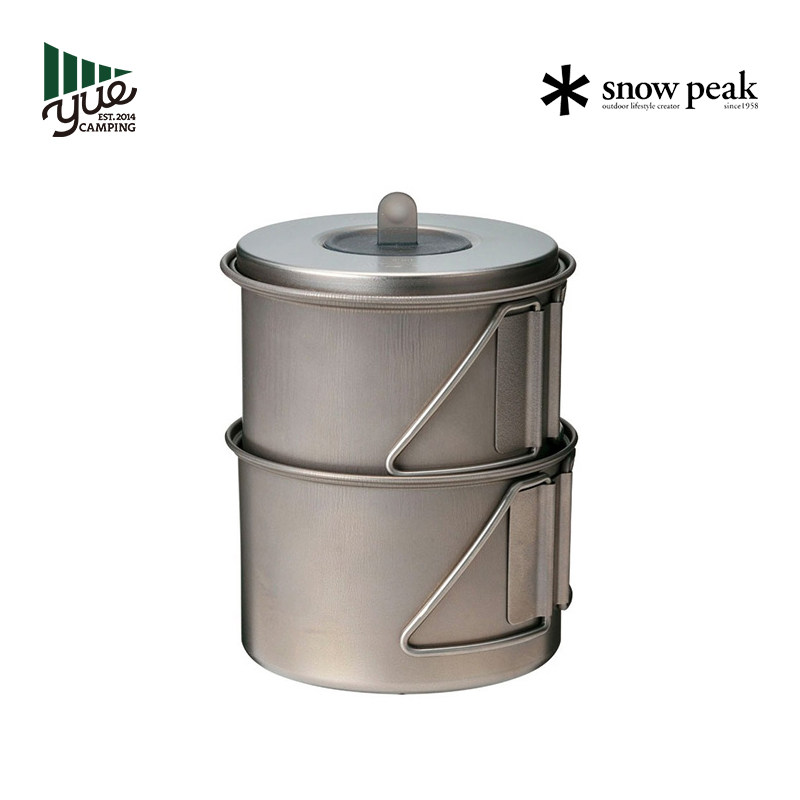 SnowPeak雪峰sp钛锅户外露营野炊锅组钛金属轻便单人锅SCS-004TR