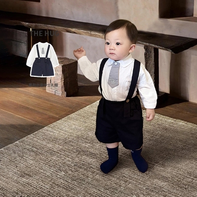 纯棉男童学院风礼服套装