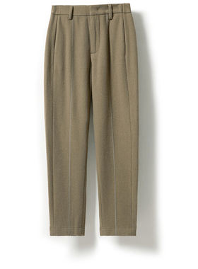 羊毛小脚设计师西装休闲黑色女士裤时尚高级百搭YGAW189