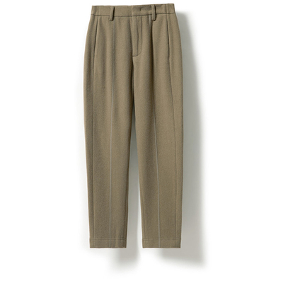 羊毛小脚设计师西装休闲黑色女士裤时尚高级百搭YGAW189