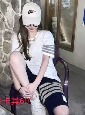 时尚百搭短裤女新款男女中国风针织网红韩系运动宽松情侣裤五分裤