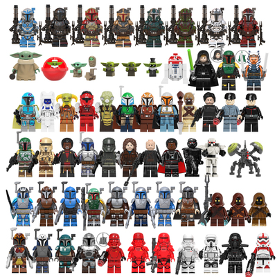 国产益智星球大战曼达洛人波巴菲特尤达宝宝卢克天行者积木小人仔