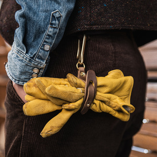 小布手套收纳 美国霍尔文Horween户外露营 山岩 手套夹车机摩托车