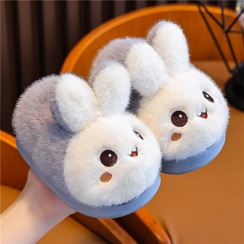 儿童棉拖鞋冬季卡通小兔子加绒防滑中小童男女童居家保暖包跟棉鞋,童鞋/婴儿鞋/亲子鞋,儿童棉拖鞋,淘宝优惠券,粉丝福利购,淘宝优惠卷