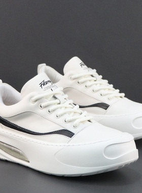 真皮小白鞋男厚底男鞋轻便软底运动鞋潮流板鞋时尚百搭休闲鞋