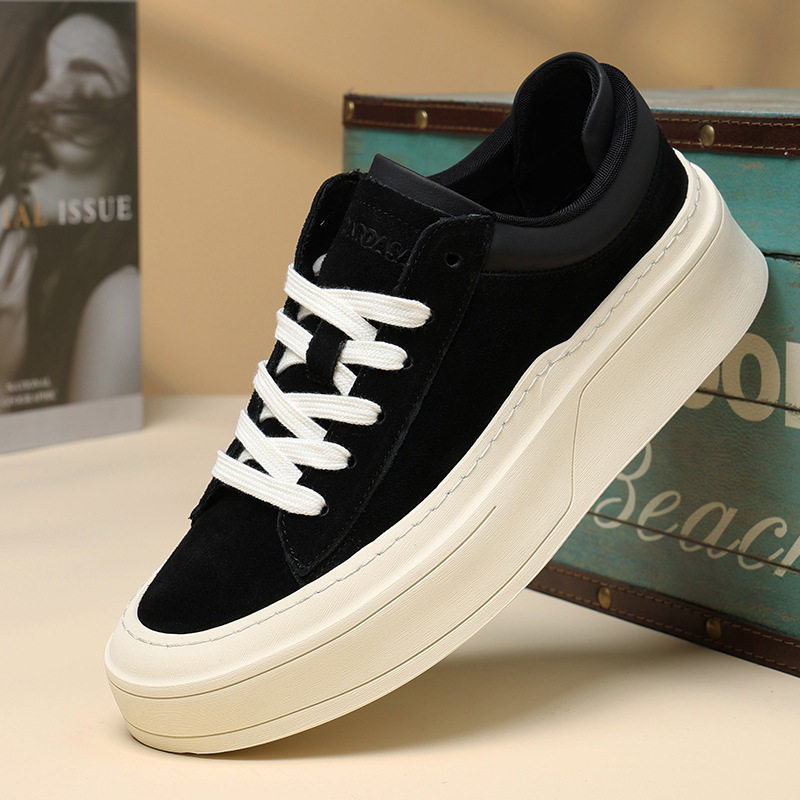 厂家直供男鞋秋季新款潮流百搭休闲鞋男潮流英伦厚底板鞋一件,流行男鞋,休闲板鞋,淘宝优惠券,粉丝福利购,淘宝优惠卷