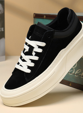 厂家直供男鞋秋季新款潮流百搭休闲鞋男潮流英伦厚底板鞋一件