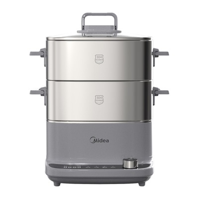 美的电蒸锅小型12L容量304不锈钢1200W猛火速蒸环绕蒸ZGC2323ZD88