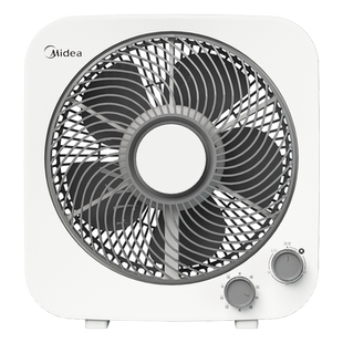 美的电风扇家用台式转页扇小型宿舍桌面台面10寸台扇KYT25-22MW