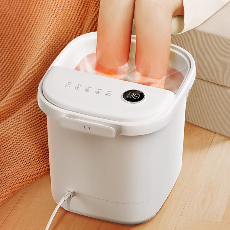 美的泡脚桶家用38CM加热恒温洗脚盆电动按摩足浴泡脚盆ZL305 Pro