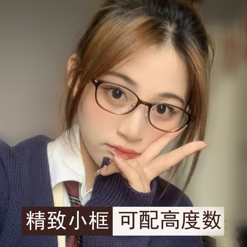 超轻复古气质小脸小框眼镜架