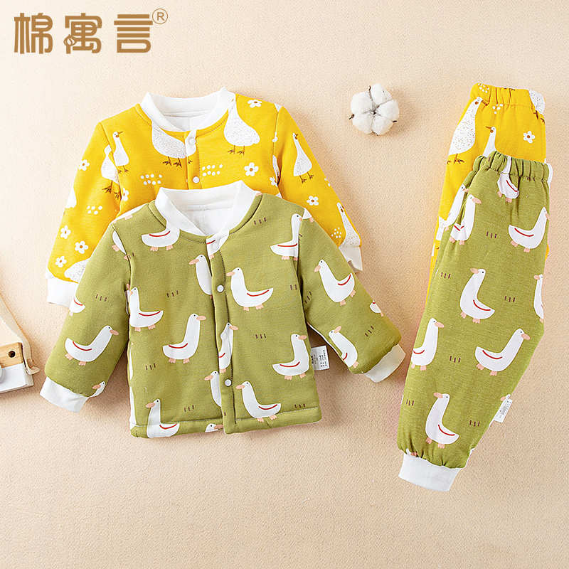 棉寓言宝宝棉服纯棉夹棉儿童棉衣