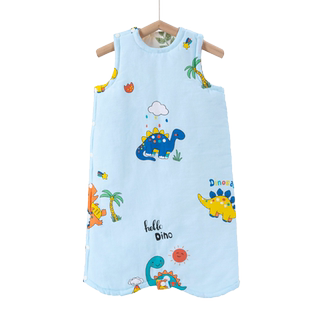 棉寓言纯棉婴儿加厚睡袍男女宝宝家居服秋冬季防踢被儿童加棉睡袋