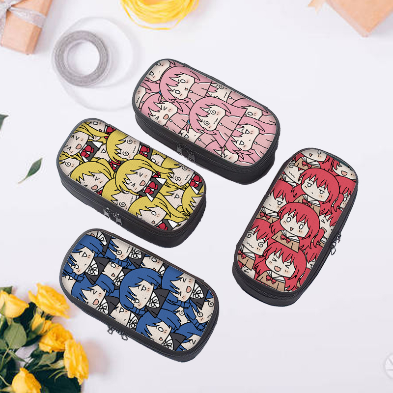 孤独摇滚可爱笔袋大容量初中小学生文具袋新款文具盒铅笔收纳袋