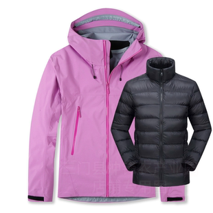 台州鸟倪妮同款贝塔SL男女同款三合一冲锋衣羽绒服防水防风登山