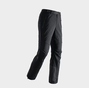 小太阳石头款狼塔加绒裤户外软壳休闲裤自带腰带防风防水保暖登山