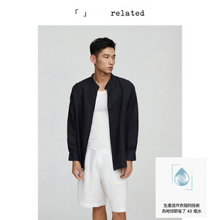 有关related|cleanfit风亚麻衬衫宽松男女同款