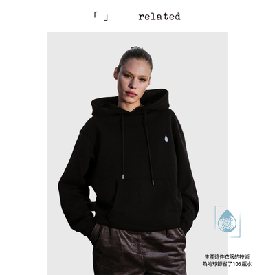 有关related|小水滴| 美式宽松连帽卫衣2025春秋季新款长袖外套