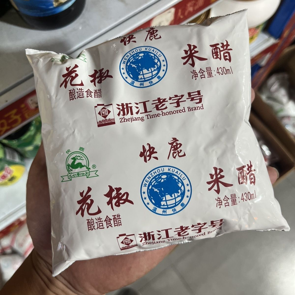 温州快鹿花椒米醋430ml*1醋/醋制品/果醋