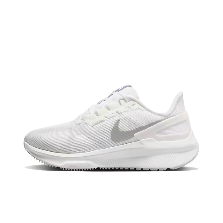 Nike Zoom Structure 25舒适百搭支撑低帮休闲通勤跑步鞋女款白色