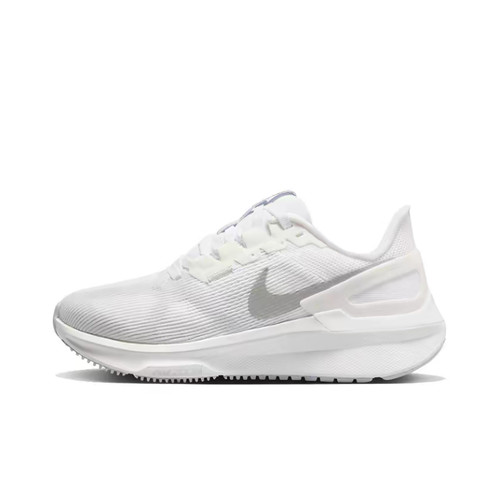 Nike Zoom Structure 25舒适百搭支撑低帮休闲通勤跑步鞋女款白色