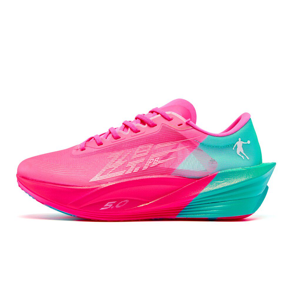 乔丹 跑步鞋 四季通用 马拉松 男 系带 低帮 粉色 圆头